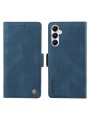 Калъф от еко кожа тип портмоне за Samsung Galaxy A05s - син