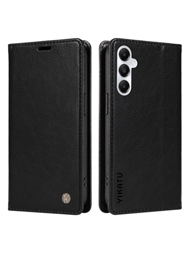 Калъф от еко кожа тип портмоне за Samsung Galaxy A05s - черен