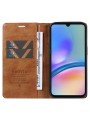 Калъф от еко кожа тип портмоне за Samsung Galaxy A05s - кафяв