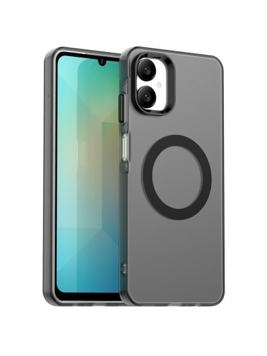 Предпазен гръб съвместим с MagSafe за Samsung Galaxy A06 5G - черен Предпазен гръб съвместим с MagSafe за Samsung Galaxy A06 5G - черен