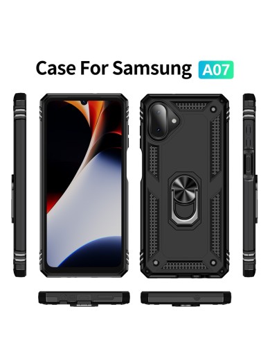 Удароустойчив предпазен гръб за Samsung Galaxy A07 4G - черен