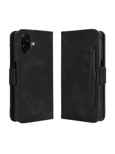 Калъф от еко кожа тип портмоне за Samsung Galaxy A07 4G - черен