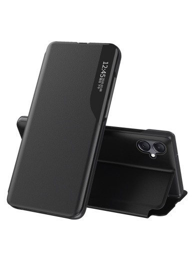 Калъф от еко кожа за Samsung Galaxy A07 4G - черен