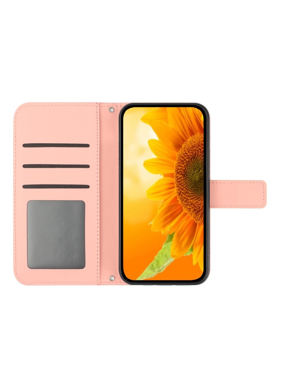 Калъф от еко кожа тип портмоне за Samsung Galaxy A07 4G - розов