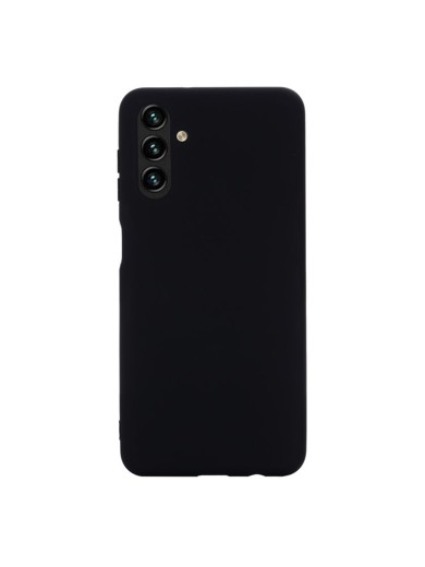 Предпазен удароустойчив силиконов гръб с каишка за Samsung Galaxy A13 - черен
