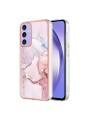 Предпазен удароустойчив гръб с цветни шарки за Samsung Galaxy A15 5G - розов