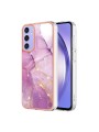 Предпазен удароустойчив гръб с цветни шарки за Samsung Galaxy A15 5G - лилав