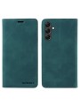 Калъф от еко кожа тип портмоне с RFID  блокираща технология за Samsung Galaxy A15 5G - зелен