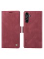 Калъф от еко кожа тип портмоне за Samsung Galaxy A15 - червен