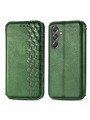 Калъф от еко кожа тип портмоне за Samsung Galaxy A15 - зелен