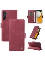 Калъф от еко кожа тип портмоне за Samsung Galaxy A15 - червен
