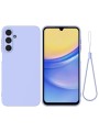 Предпазен удароустойчив силиконов гръб с каишка за Samsung Galaxy A16 5G - лилав