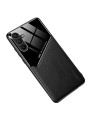 Предпазен гръб с покритие от еко кожа за Samsung Galaxy A16 5G - черен