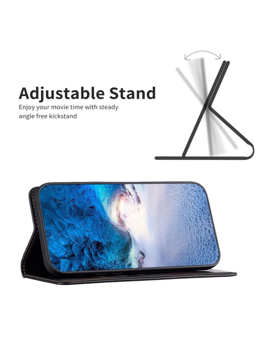 Калъф от еко кожа тип портмоне за Samsung Galaxy A16 5G - черен