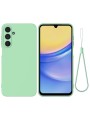 Предпазен удароустойчив силиконов гръб с каишка за Samsung Galaxy A16 - зелен