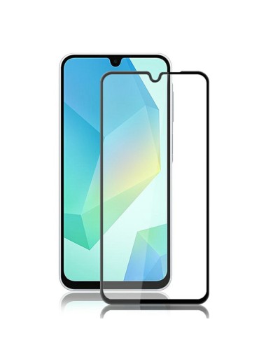 Протектор за екран от закалено стъкло за Samsung Galaxy A16 - черна рамка Протектор за екран от закалено стъкло за Samsung Galaxy A16 - черна рамка