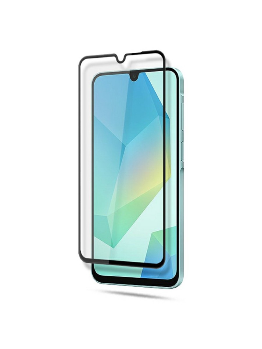 Протектор за екран от закалено стъкло за Samsung Galaxy A16 - черна рамка