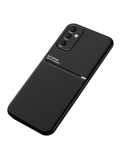 Гръб с покритие от еко кожа за Samsung Galaxy A24 4G - черен Гръб с покритие от еко кожа за Samsung Galaxy A24 4G - черен