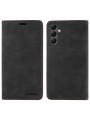 Калъф от еко кожа тип портмоне с RFID  блокираща технология за Samsung Galaxy A25 - черен