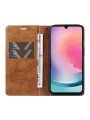 Калъф от еко кожа тип портмоне за Samsung Galaxy A25 - кафяв