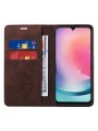 Калъф от еко кожа тип портмоне с RFID  блокираща технология за Samsung Galaxy A25 - кафяв