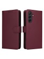 Калъф от еко кожа тип портмоне с RFID  блокираща технология за Samsung Galaxy A26 - червен