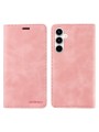 Калъф от еко кожа тип портмоне с RFID  блокираща технология за Samsung Galaxy A35 - розов