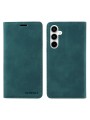 Калъф от еко кожа тип портмоне с RFID  блокираща технология за Samsung Galaxy A35 - зелен