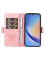 Калъф от еко кожа тип портмоне за Samsung Galaxy A35 - розов