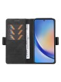 Калъф от еко кожа тип портмоне за Samsung Galaxy A35 - черен