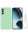 Предпазен удароустойчив силиконов гръб с каишка за Samsung Galaxy A36 - зелен