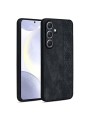 Противоплъзгащ се тънък гръб от еко кожа за Samsung Galaxy A36 - черен