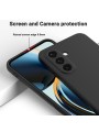 Предпазен удароустойчив силиконов гръб с каишка за Samsung Galaxy A36 - черен