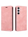 Калъф от еко кожа тип портмоне с RFID  блокираща технология за Samsung Galaxy A36 - розов