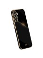 Предпазен удароустойчив гръб с галванизирана рамка за Samsung Galaxy A54 - черен