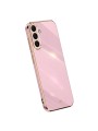 Предпазен удароустойчив гръб с галванизирана рамка за Samsung Galaxy A54 - лилав