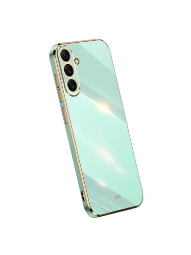 Предпазен удароустойчив гръб с галванизирана рамка за Samsung Galaxy A54 - зелен Предпазен удароустойчив гръб с галванизирана рамка за Samsung Galaxy A54 - зелен