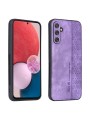 Противоплъзгащ се тънък гръб от еко кожа за Samsung Galaxy A54 - лилав