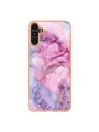 Предпазен удароустойчив гръб с цветни шарки за Samsung Galaxy A54 - розов