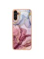 Предпазен удароустойчив гръб с цветни шарки за Samsung Galaxy A54 - розов