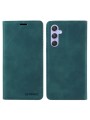 Калъф от еко кожа тип портмоне с RFID  блокираща технология за Samsung Galaxy A54 - зелен
