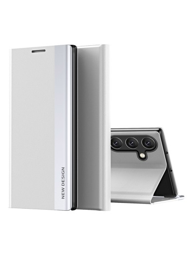 Калъф от еко кожа за Samsung Galaxy A54 - бял