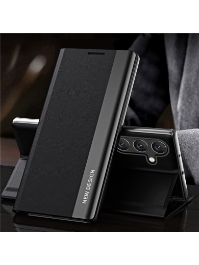 Калъф от еко кожа за Samsung Galaxy A54 - черен