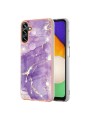 Предпазен удароустойчив гръб с мраморни шарки за Samsung Galaxy A55 - лилав