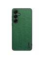 Удароустойчив гръб от еко кожа  с дървесна текстура за Samsung Galaxy A55 - зелен