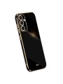 Предпазен удароустойчив гръб с галванизирана рамка за Samsung Galaxy A55 - черен