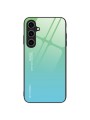Предпазен гръб от закалено стъкло за Samsung Galaxy A55 - син и зелен