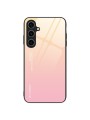 Предпазен гръб от закалено стъкло за Samsung Galaxy A55 - златист и розов
