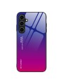 Предпазен гръб от закалено стъкло за Samsung Galaxy A55 - розов и син