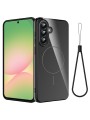 Предпазен гръб с каишка съвместим с MagSafe за Samsung Galaxy A55 - черен
